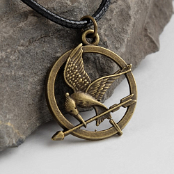 Кулон на шнурке "Сойка", цвет меди, 45см