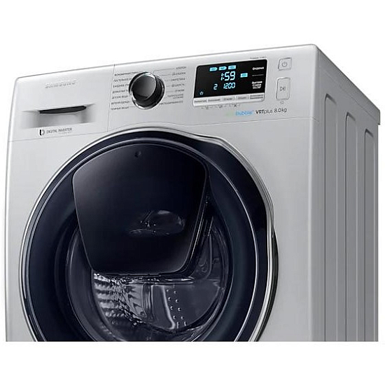 Стиральная машина SAMSUNG WW80K6210RS/LD серебристый