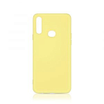 Силиконовый чехол DF для Samsung Galaxy A10s sOriginal-04 (yellow) с микрофиброй