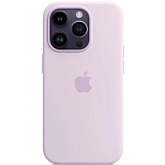Силиконовый чехол SILICONE CASE для iPhone 14 Pro Lilac (MagSafe + анимация NFC Clear) c LOGO
