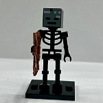 Фигурка Minecraft Скелет черный 5см