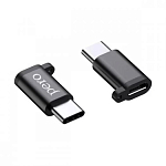Переходник microUSB >--> Type-C PERO AD01 черный