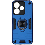 Задняя накладка DF для Xiaomi Redmi 13 (4G)/Poco M6 (4G) DF xiArmor-11 (dark blue) с кольцом и держателем