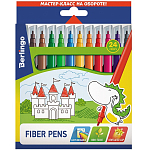 Фломастеры Berlingo "Замки", 24цв., смываемые, картон, WP00224