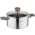 Кастрюля 2.5л NADOBA серия LUDVA со стеклянной крышкой