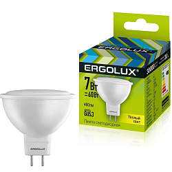 Лампа светодиодная ERGOLUX JCDR 7W/3000K/GU5.3