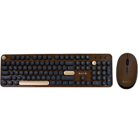 Клавиатура+мышь БП AULA AC306 Coffee-Black