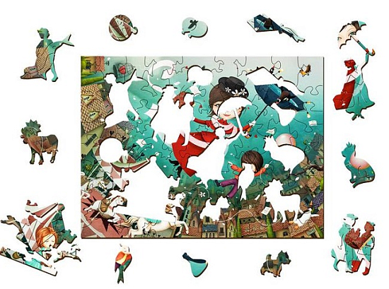 Пазл фигурный деревянный «Мэри Поппинс» серия «Страна сказок»