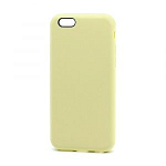 Силиконовый чехол SILICONE CASE для iPhone 6/6S (полная защита) (051) светло желтый