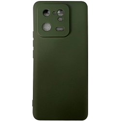 Задняя накладка SILICONE COVER для Xiaomi 13 Pro 5G №12 Темно-зеленый