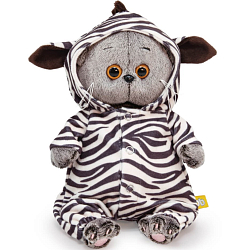Мягкая игрушка Басик BABY в комбинезоне "Зебра" , 20см (BB-114)