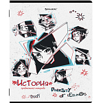 Тетрадь предметная ANIME 48л, глянцевый УФ-лак, ИСТОРИЯ, клетка, BRAUBERG, 404539