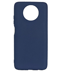 Силиконовый чехол XIVI для Xiaomi Redmi Note 9T, TPU Color, матовый, темно-синий