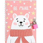 Записная книжка Мишка 45 л на замке 17,8х13см 10549442