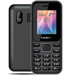 Телефон TEXET TM-123 черный