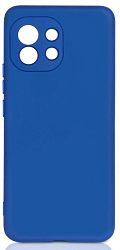 Силиконовый чехол DF для Xiaomi Mi 11 DF xiOriginal-18 (blue) с микрофиброй