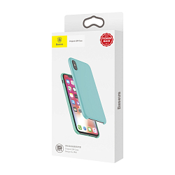 Силиконовый чехол Baseus для APPLE iPhone XS, Original LSR, синий