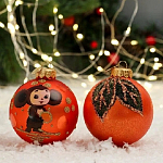 Набор "Чебурашка" 1, из 2 шаров 80 мм, в подарочной упаковке КН-85-23403