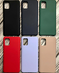 Задняя накладка SILICONE COVER для Samsung Galaxy A51 (без лого)