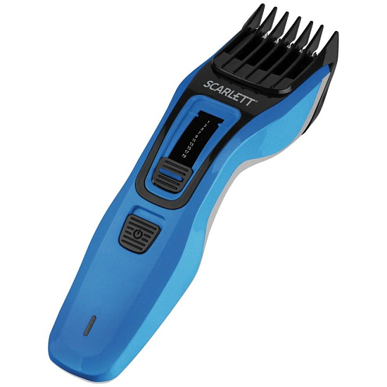 Машинка для стрижки волос SCARLETT SC-HC63C60 черный/синий