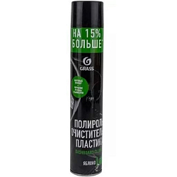 Полироль пластика GRASS Dashboard cleaner, Яблоко, глянцевый блеск, аэрозоль 750мл