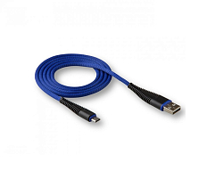 Кабель USB <--> microUSB  1.0м WALKER C550 синий