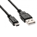 Кабель USB <--> miniUSB  1.8м TELECOM TC6911BK-1.8M черный