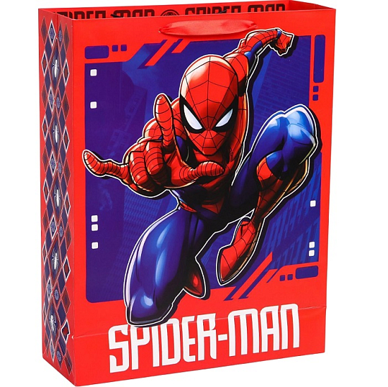 Пакет 31х40х11.5 см, упаковка, Человек-паук
