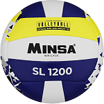 Мяч волейбольный MINSA New Classic SL1200, клееный, 18 панелей, р. 5, microfiber PU