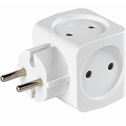 Сетевой разветвитель 4гн. SMARTBUY SBE-16-A05w-4, белый, 16А