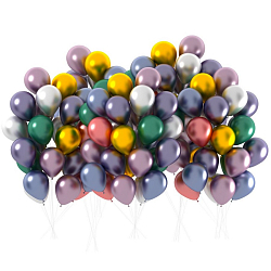Набор воздушных шаров Bebelot (хром, 100 шт., 30 см, разноцв.)