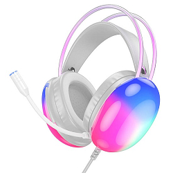Наушники HOCO W109, белый, Jack 3.5мм, USB