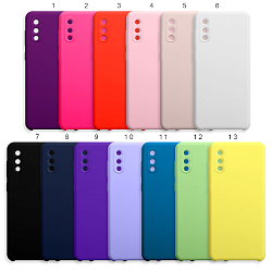 Задняя накладка SILICONE COVER для Samsung Galaxy A02/M02 микс