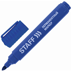 Маркер перманентный синий, пулевидный, 2,5мм  STAFF арт.150732