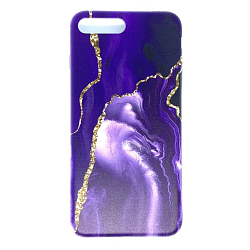Задняя накладка GRESSO. Коллекция Агат-сиреневый для iPhone 7/8 Plus