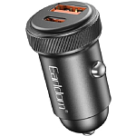 Авто ЗУ 1USB/1Type-C EARLDOM ES-CC41 черный, 30W