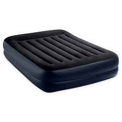 Надувная кровать INTEX 64124, 152х203х42см с подголовником, встр.нас. 220В, до 272кг