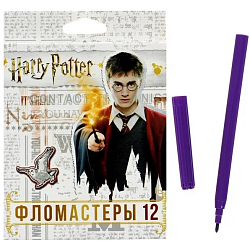 Фломастеры 12цв "Гарри Поттер" карт кор европод 63221 4993007
