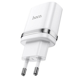 Сетевое ЗУ 1USB 2.4A HOCO N1, Ardent белый, QC3.0