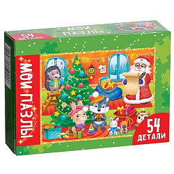 Пазл детский «Мы встречаем Новый год», 54 элемента 7018791