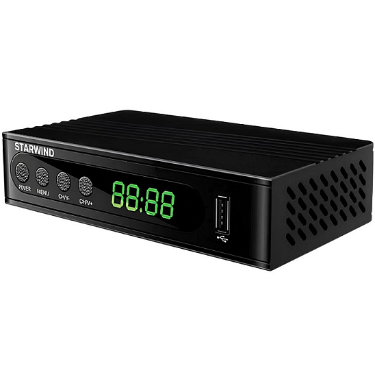 Ресивер DVB-T2 STARWIND CT-200 черный