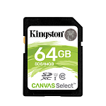 SD 64Gb Kingston Class 10 UHS-I Canvas Select (80 Mb/s)
