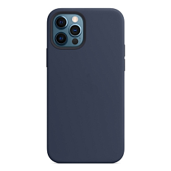 Задняя накладка SILICON CASE для iPhone 12 Pro (35 синей космос)