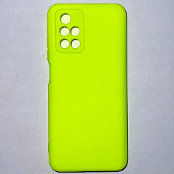 Силиконовый чехол NANO для Xiaomi Redmi 10 салатовый