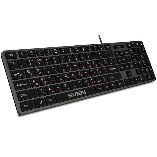 Клавиатура SVEN KB-E5000 серый металлик