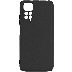 Силиконовый чехол STR для Xiaomi Redmi Note 11 4G тонкий (черный)