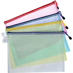 Папка-конверт на молнии А4, Calligrata "Клеточка", МИКС