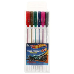 Ручки гелевые УМКА ХОТ ВИЛС металлик, 6 цветов GPM-68050-HW