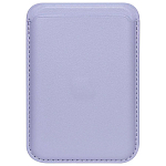 Кошелек для карт iPhone Silicone Wallet MagSafe с лого (№01 Лаванда)
