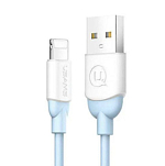 Кабель USB <--> Lightning  1.0м USAMS US-SJ097 круглый, голубой